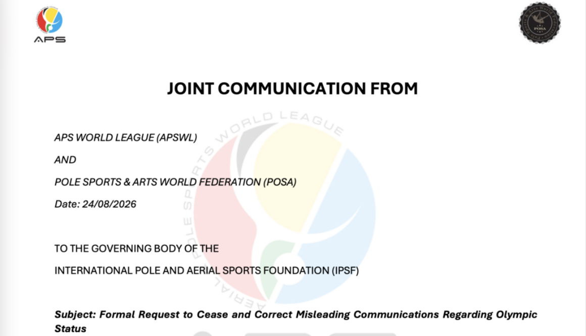 open statement on letterhead with POSA and APWSL logos